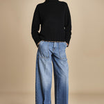 maglia dolcevita over SAMANTHA NERO CAMMELLO tenne' 