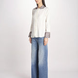 Camicia in lino LOUDI OFF WHITE jupe by jackie 