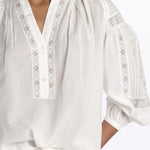 Camicia polo pizzo nervature NIPOA BLANC001 vanessa bruno 