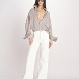 pantalone diritto CLARA COMFORTBULL IVORY true avenue 