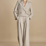 giacca cropped MASE F25-043 092 DRIFWOOD oscar 