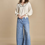 maglia over traforata BAUSCA ECRU ba&sh 