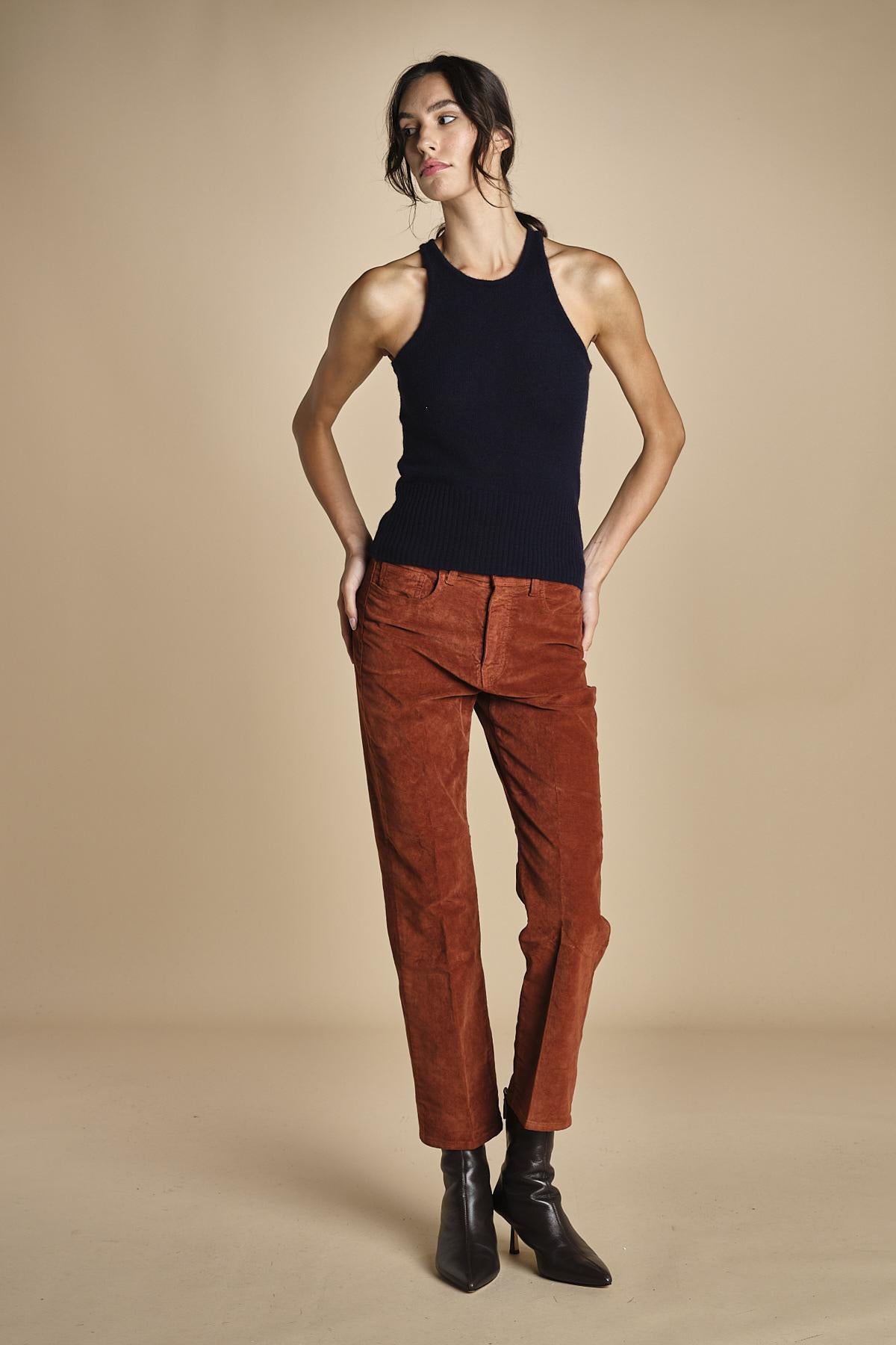 denim skinny cropped LINDY RUSSETED true avenue 