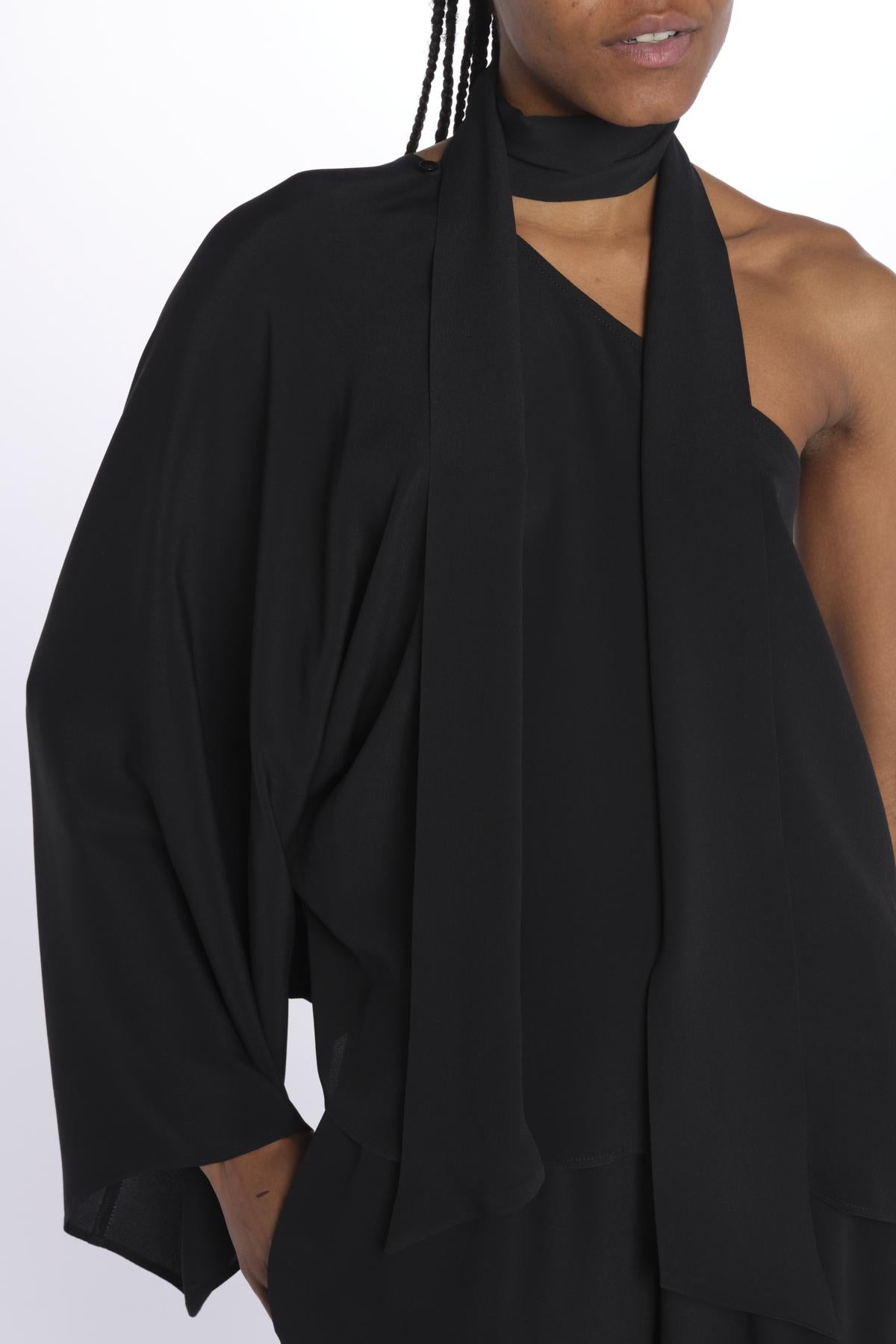 Camicia mono spalla 41106-412 NERO federica tosi 