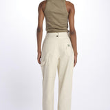 RAINE pantaloni a vita alta con gamba ampia e ricami 179553 U111 scotch&soda 