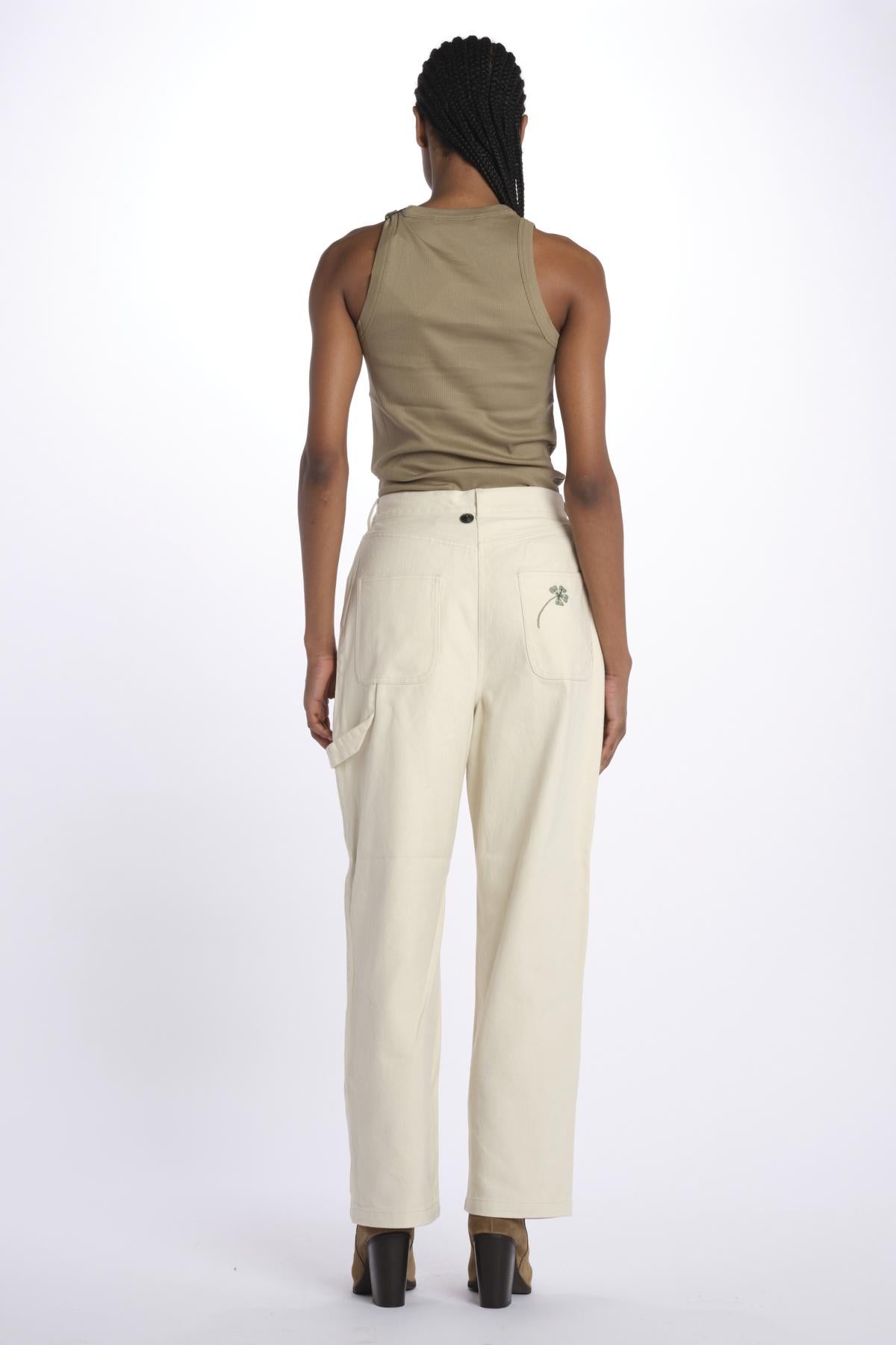RAINE pantaloni a vita alta con gamba ampia e ricami 179553 U111 scotch&soda 