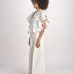 camicia con maniche a sbuffo TOMMIE CRISPY WHITE scarlett poppies 