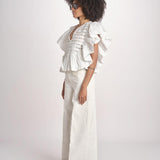camicia con maniche a sbuffo TOMMIE CRISPY WHITE scarlett poppies 