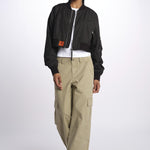 MA202 bomber corto donna EVMA202 BLACK bombers original 