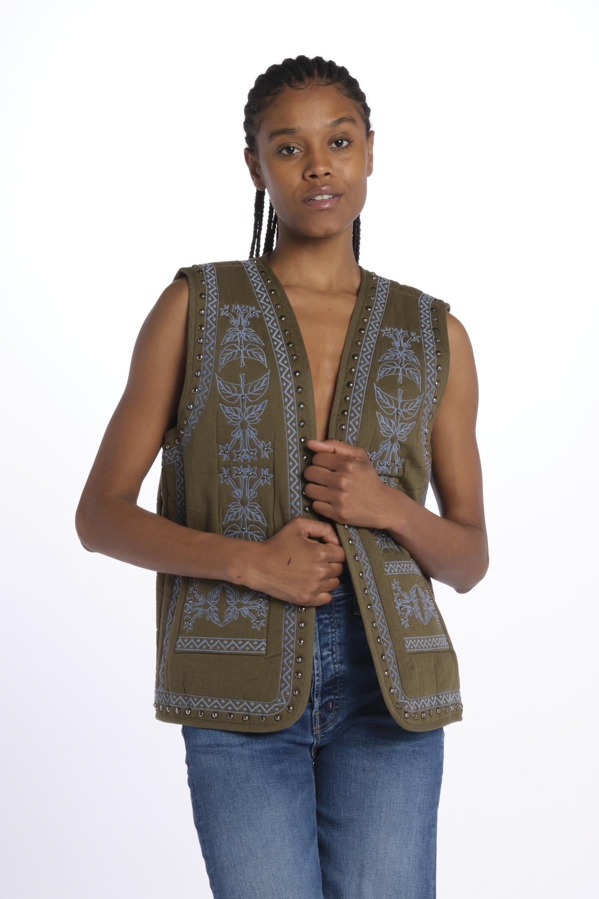 gilet con borchie 180434 U352 scotch&soda 