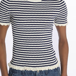 ADDY KNIT s/slv tee E008 MULTI sea ny 