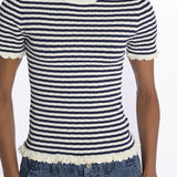 ADDY KNIT s/slv tee E008 MULTI sea ny 