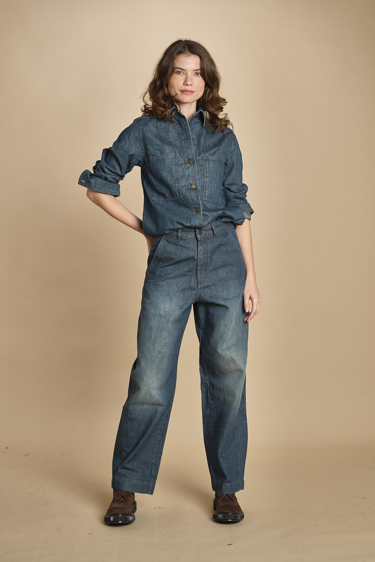 camicia in denim. CHE0192 BLE3525W soeur 