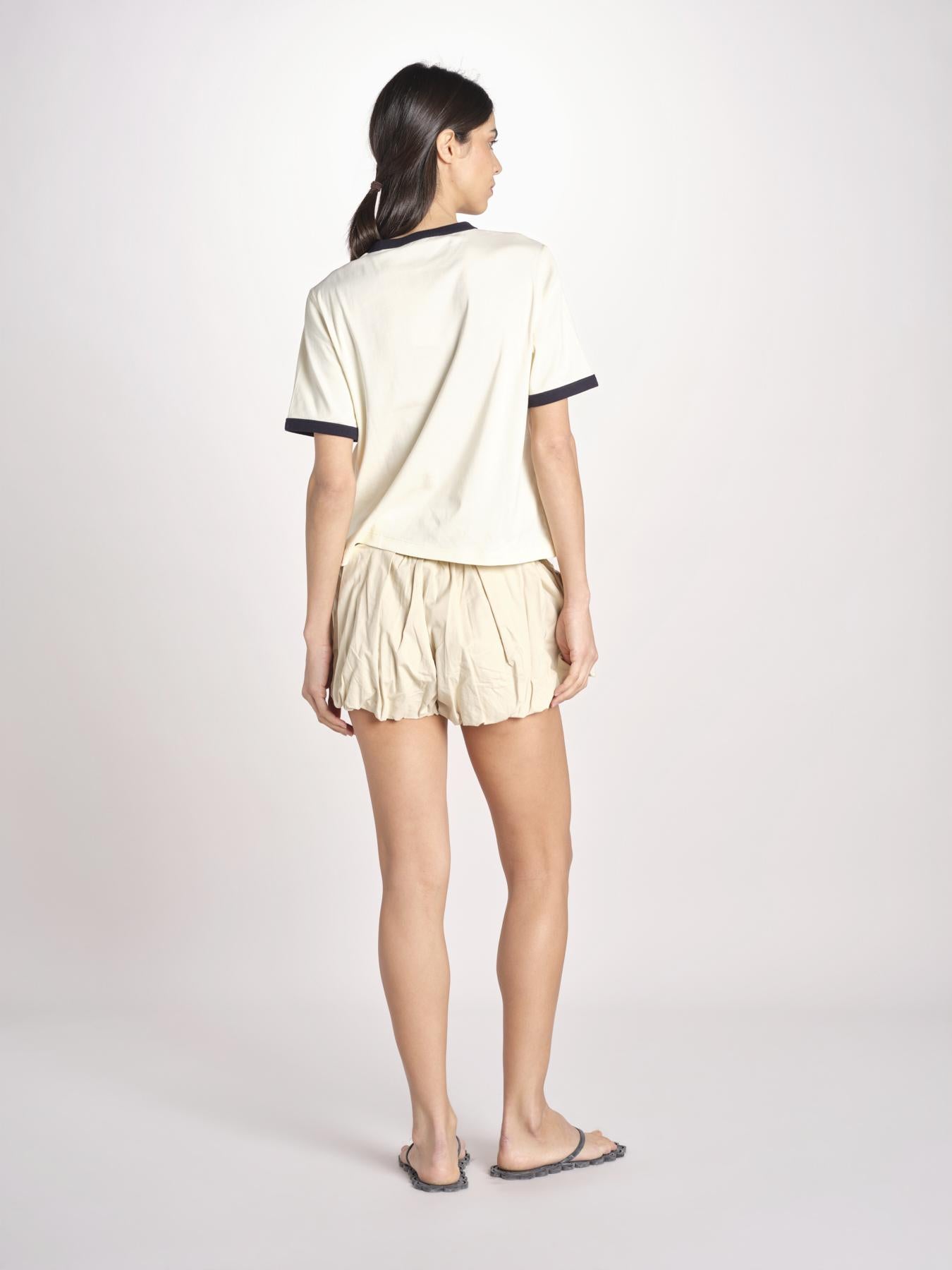 tshirt con profilo a contrasto 033 WHITE sea ny 