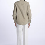 GEMMA camicia con rouches M27D0GEMMAT0278 FANGO massimo alba 