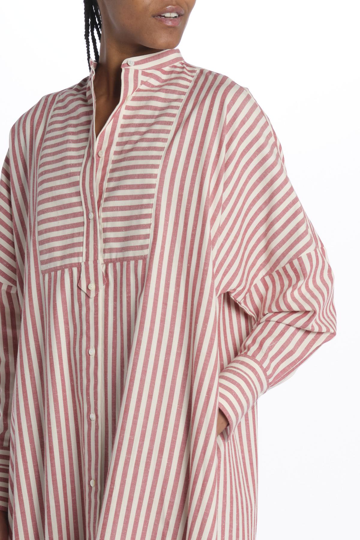 Chemisier BOY righe 14R539CO187 RED ines de la fressange 