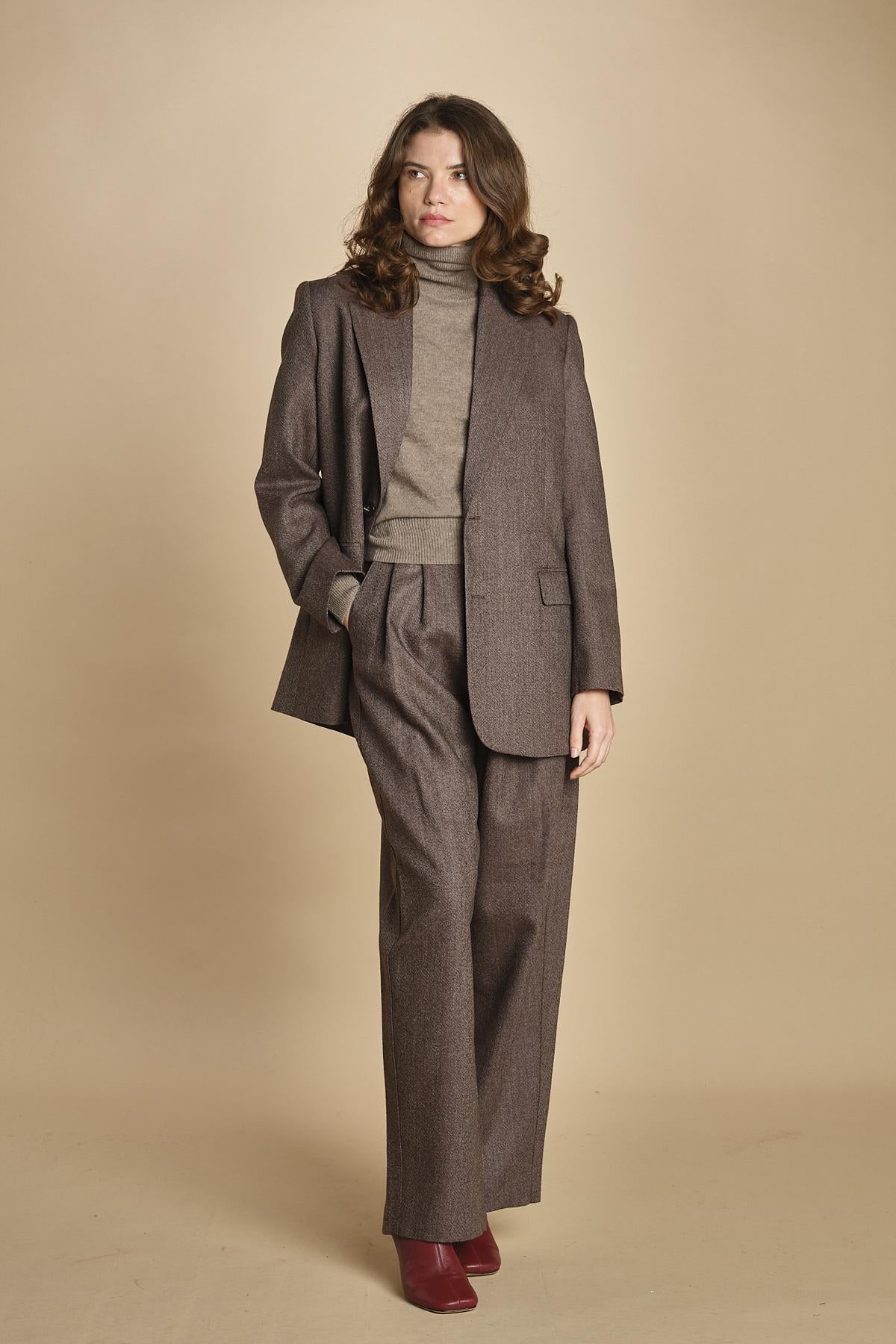 blazer over due bottoni occhio di pernice. VES0049 MAR1025 soeur 