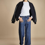 t-shirt a costine con manica lunga THE L/S RIB CREW WF25JKT013 WHITE frame 