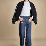 t-shirt a costine con manica lunga THE L/S RIB CREW WF25JKT013 WHITE frame 