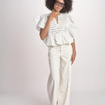 camicia con maniche a sbuffo TOMMIE CRISPY WHITE scarlett poppies 