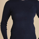 girocollo basic MIL46 25030 BLU milaura 