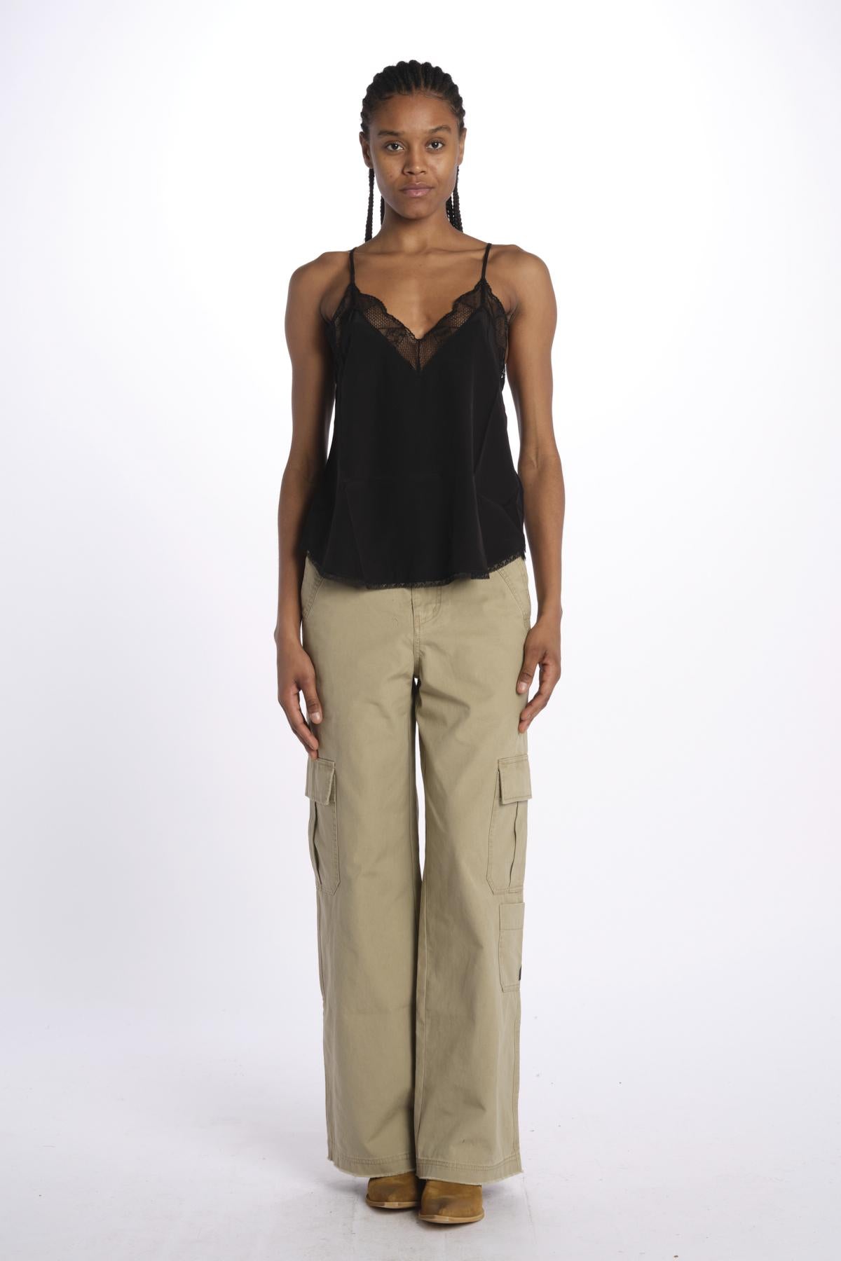 Christy cdc perm top spallina sottile PWGCP0702F NOIR zadig & voltaire 