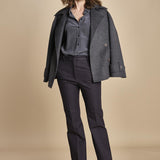 camicia da uomo in seta JOE  JF009423 0211 SMOKE joseph 