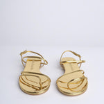 HELIX FLAT sandalo basso spazzolato F860CFS GLD studio AMELIA 