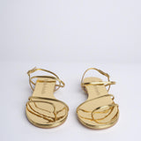 HELIX FLAT sandalo basso spazzolato F860CFS GLD studio AMELIA 