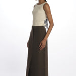 Gonna lunga con spacco davanti GAIA1564 MOSS studio nicholson 