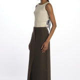 Gonna lunga con spacco davanti GAIA1564 MOSS studio nicholson 