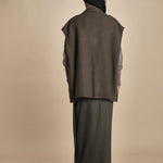 T8744 gilet over T8744 VERDE dusan 