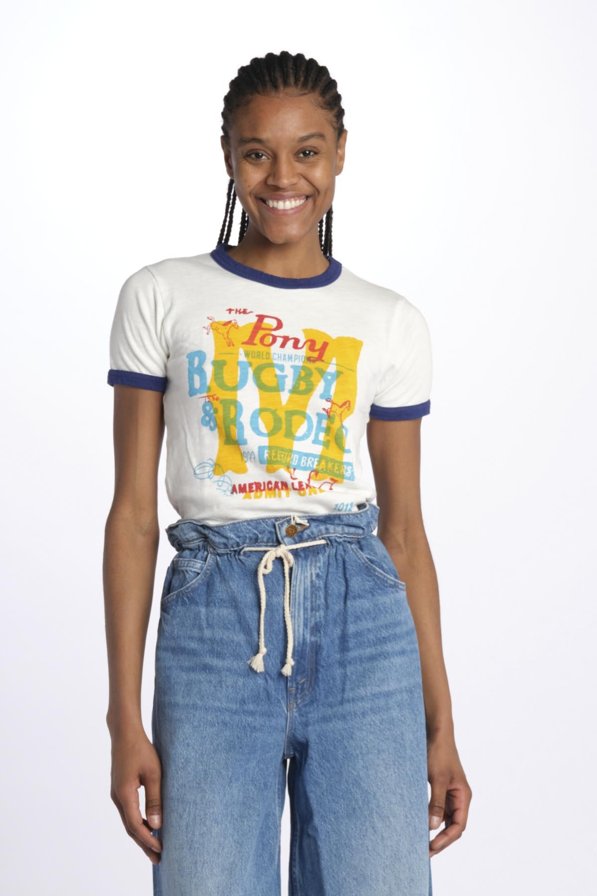 T-shirt bordino stampa THELILSINFULRINGER 81461-601 mother 