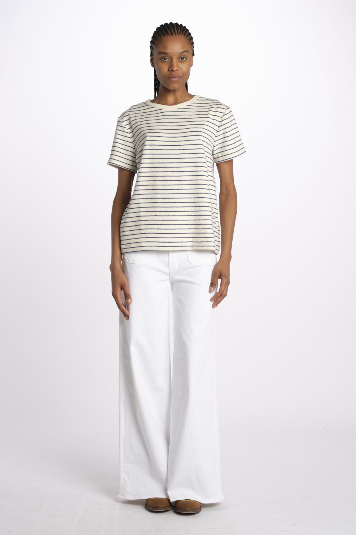 T-shirt girocollo spugna righe SKY DREAMERS BIANCO howlin' 