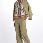 Camicia MARYS TILES m/l ricamo fiori 332385 OFFWHITE farm rio 