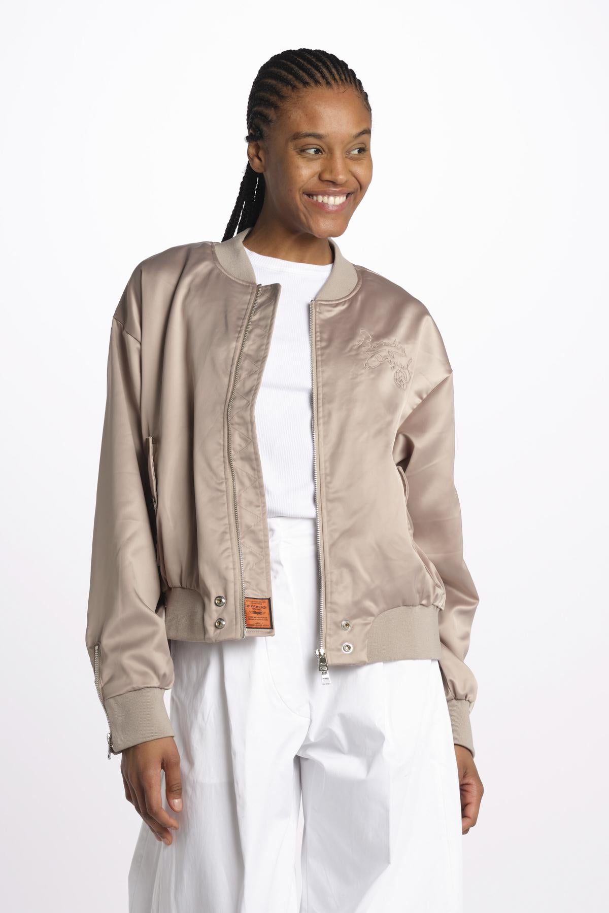 Bomber raso donna DAILY TAUPE bombers original 