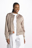 Women's Satin Bomber Jacket