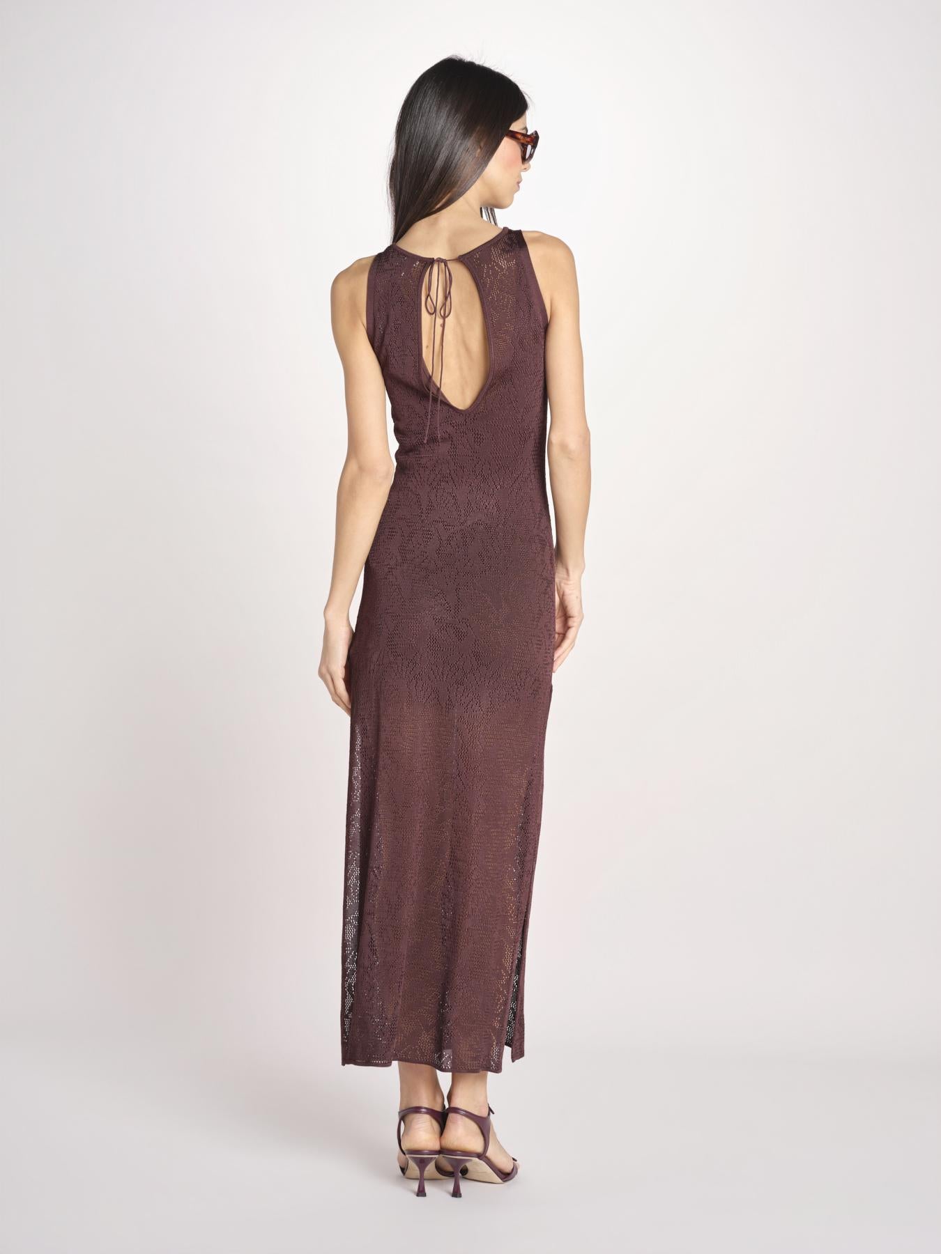 ETTA abito lungo s/m maglia ETTA 5EVC18 MORO vanessa bruno 