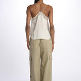 Christy cdc perm top spallina sottile PWGCP0702F ECRU zadig & voltaire 