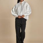 camicia con bottoncini e nervature DAHLIA 2HVA27-V09771 BLANC vanessa bruno 