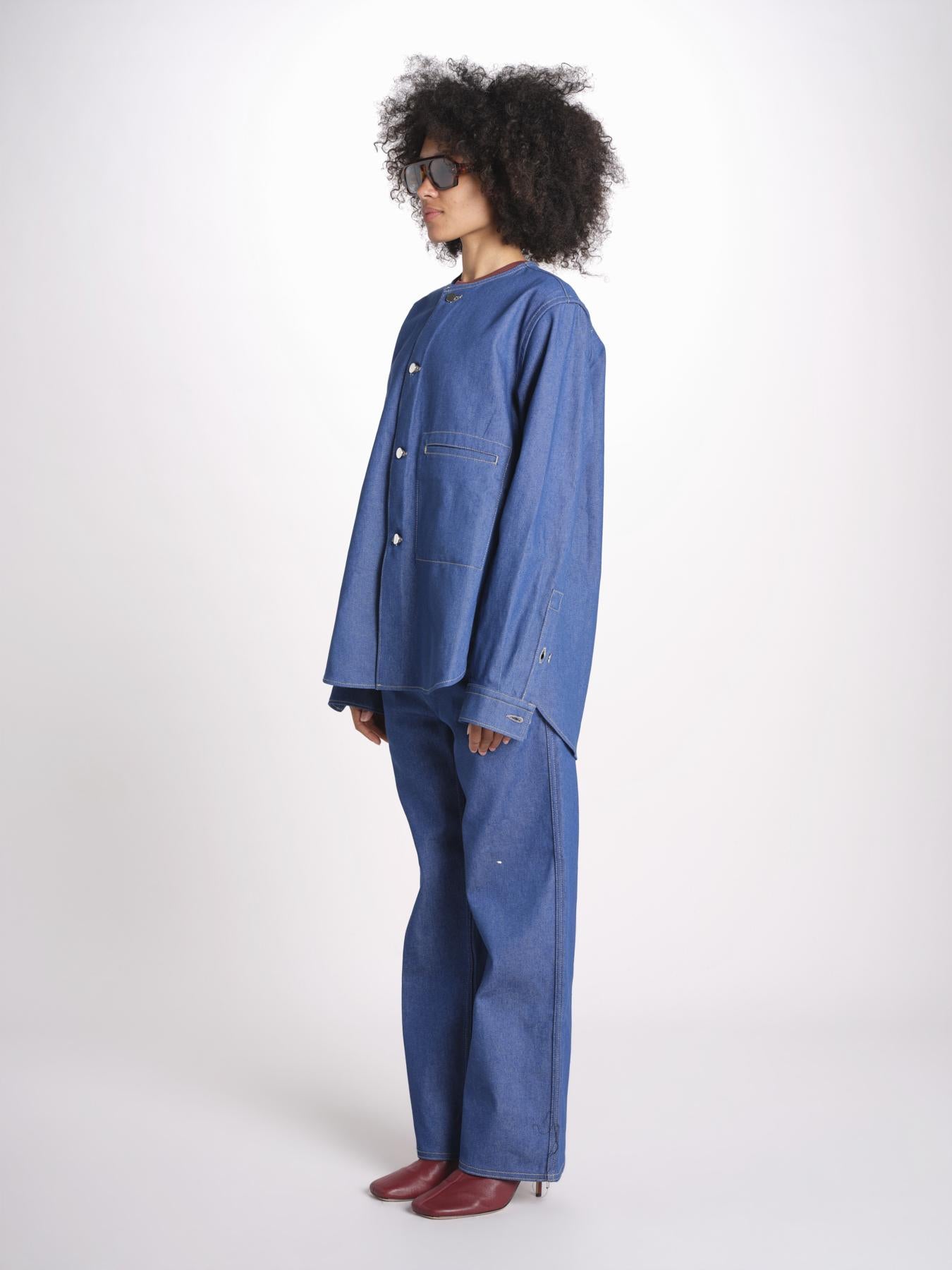 giacca camicia in denim BARNA LAPIS sofie d'hoore 