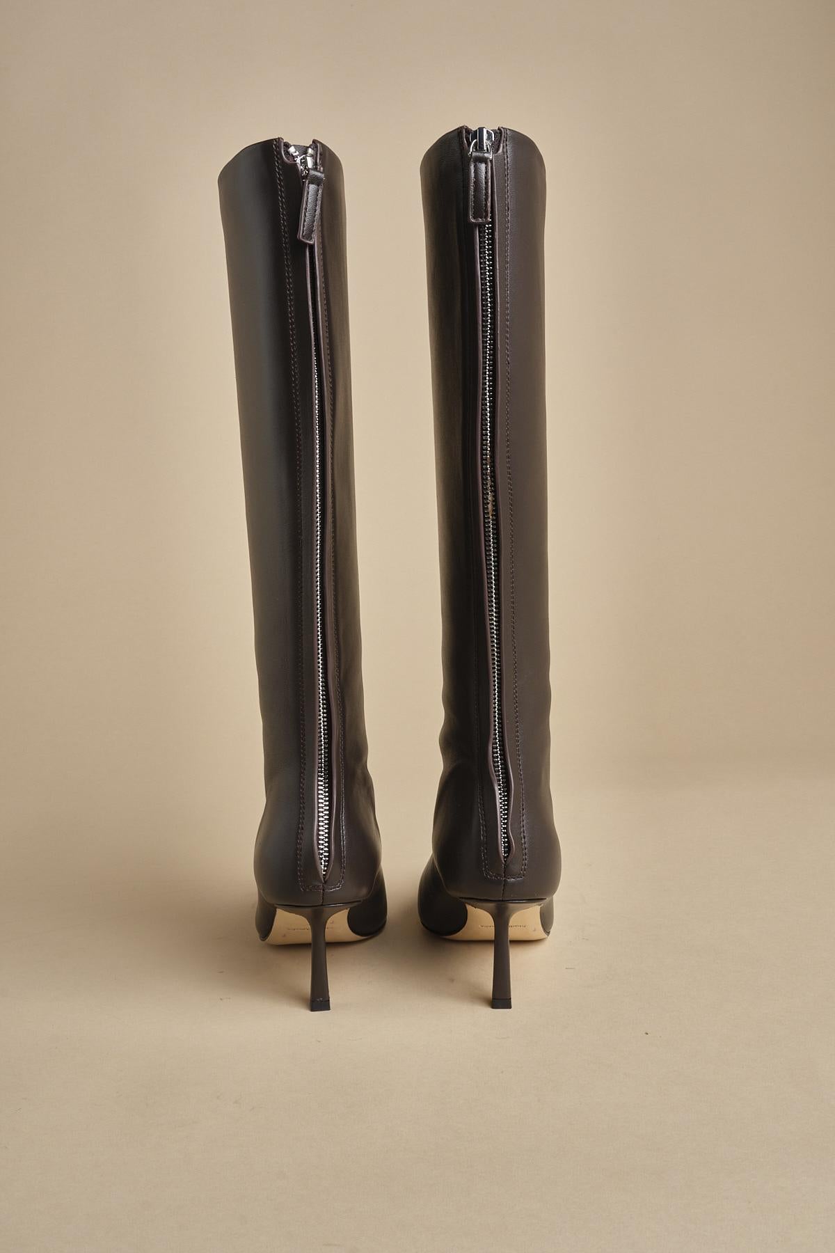 stivale alto liscio PETRA CALF F870SSN CHC studio AMELIA 