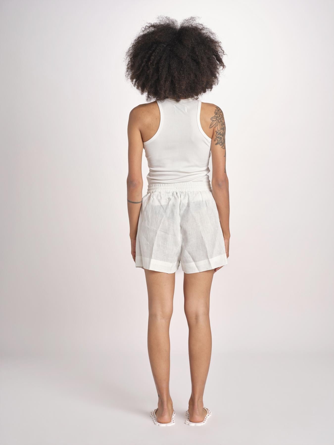 short con giraffe BE24865 WHITE MULTI benaras soleil 