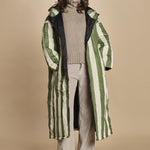 piumino lungo. 90110 SANTORINI RIGHE sittingsuit 