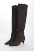 Stivaletto MILANO alto camoscio tacco 5 cm