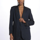 Giacca VALE doppio petto gessata VALE NAVY true avenue 
