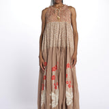 Abito s/m fiori piazzati Maxi Hippydress Sleeveless MHS TD1 CR1 yvonne s. 