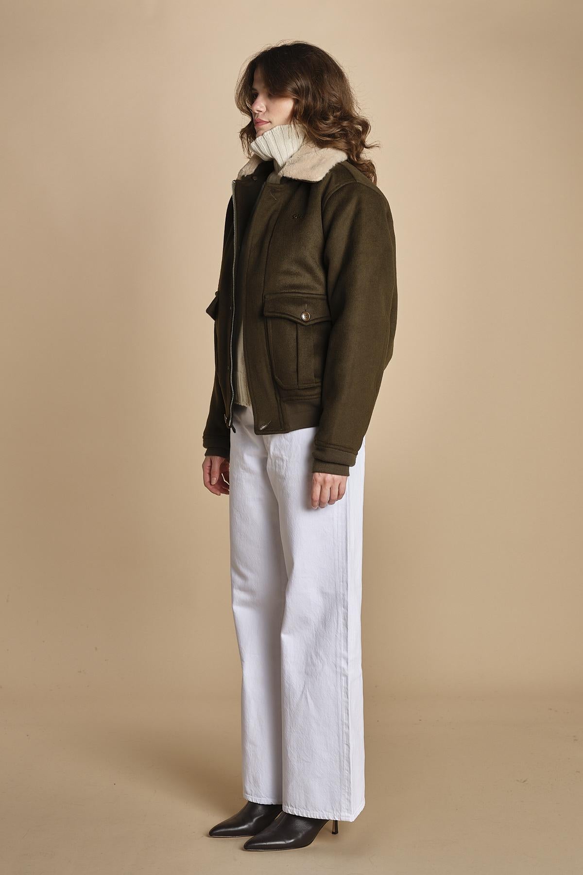 bomber in tessuto AIRGUARD KHAKI schott 