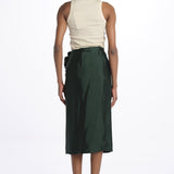 Gonna pareo con rouches MOD.2258 VERDE aspesi 