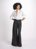 pantalone 4 tasche in misto lino